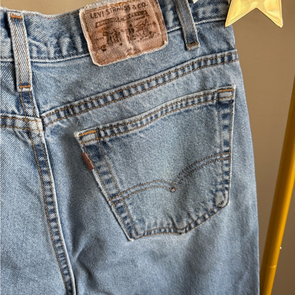 Vintage Levi’s 550 Orange Tab Made USA Jeans 34x32 Relaxed Fit 90s Denim